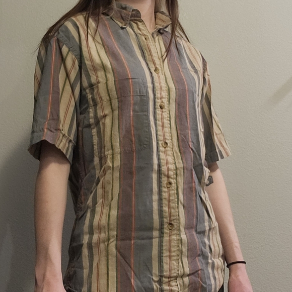Lands' End Multicolor Striped Shirt - Picture 2 of 4